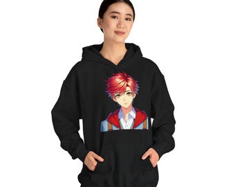Felpa con cappuccio Anime Boy: Pullover kawaii in stile manga