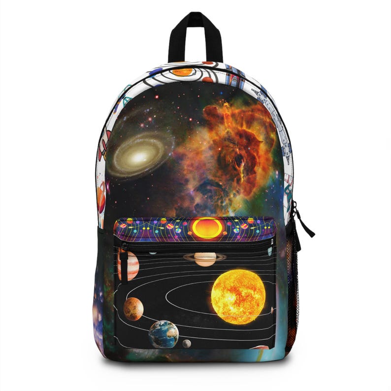 Solar System Planets Backpack | Space Nebula Rockets Galaxy Print ...