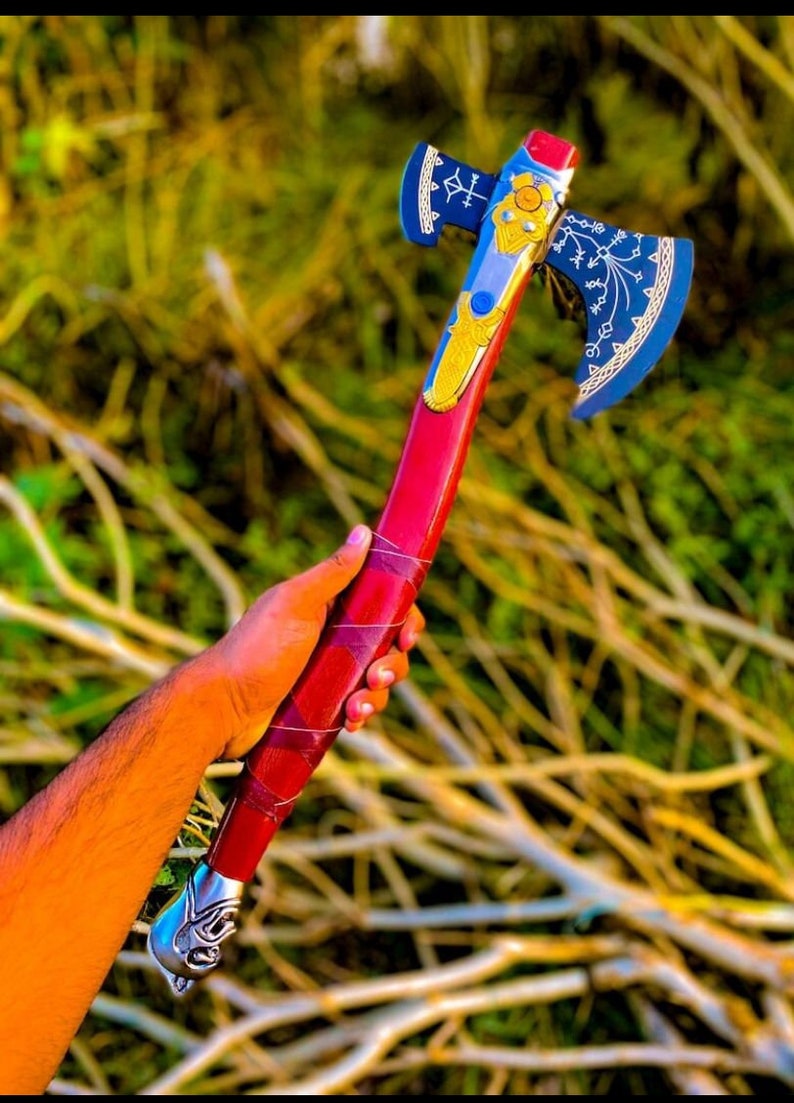 God of War Leviathan Axe Kratos Ragnarok Axe Blades of Etsy
