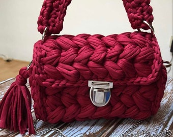 Handmade bag/ Crochet bag/ Knitted bag/ Hand knitted bag/