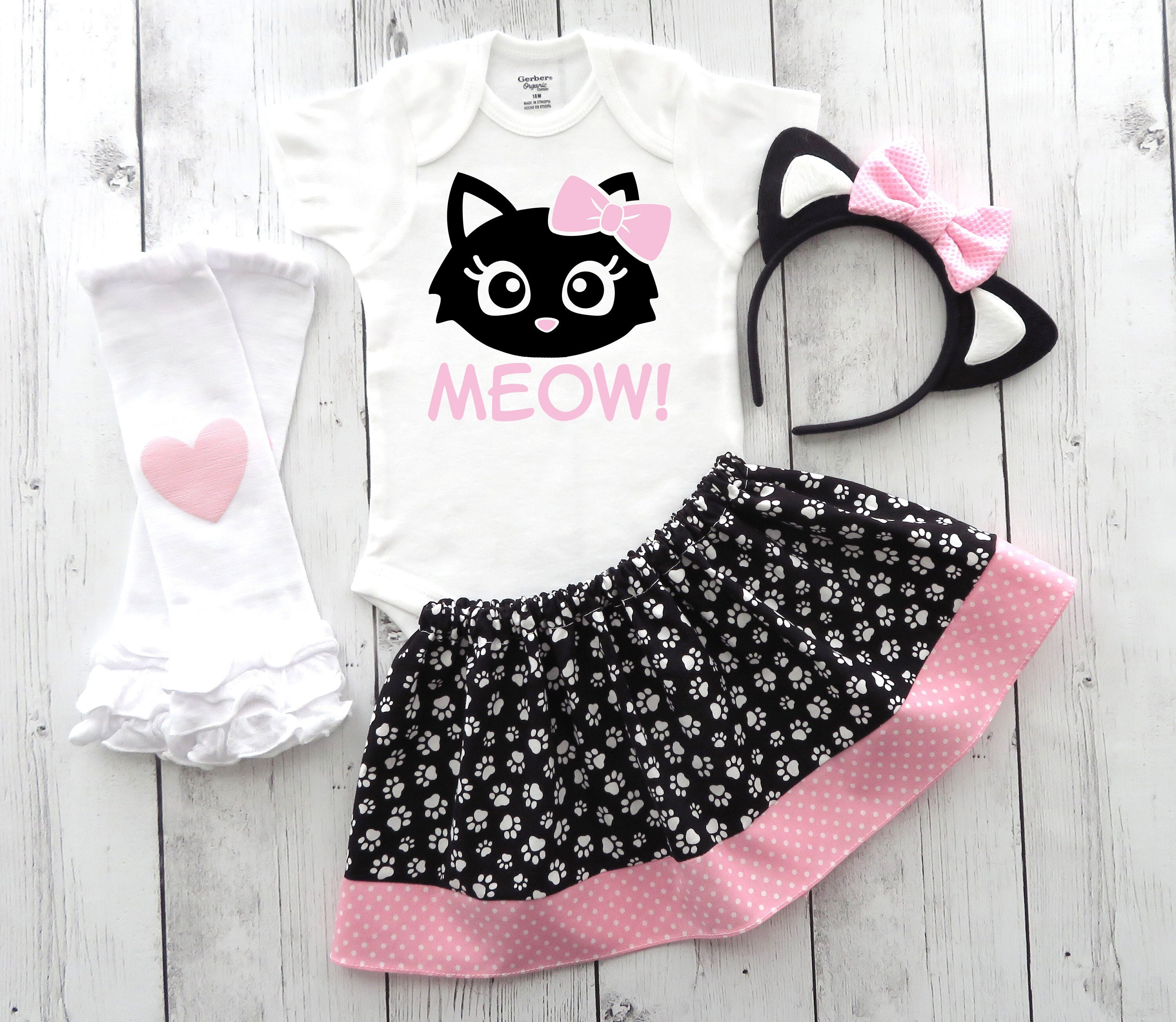 Cat Halloween Costume for Baby Girl - Toddler Halloween Costume, Kitty ...