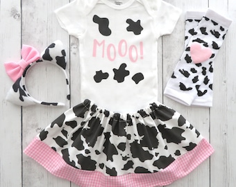 Cow Halloween Costume for Babies & Toddlers - baby halloween costume, vaca lola, toddler halloween costume, baby cow costume girl, pink cow