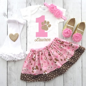 Dog 1st birthday outfit girl 2025