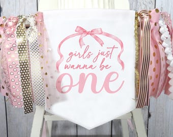 JeVenis 1. Geburtstag Banner Für Mädchen – Rosa Schleifen Design, Fotobanner, Geburtstagsdekoration