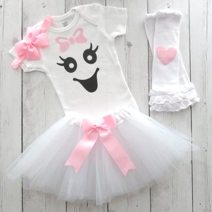 Girly Ghost Halloween Costume with Tutu - ghost halloween costume baby, toddler halloween costume, pink ghosty costume, white tutu ghost