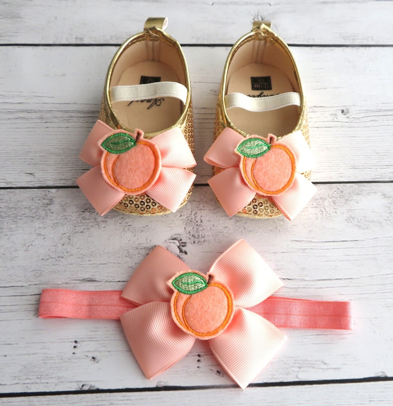 PEACH SLEEPER AND HEADBAND SET main image 1