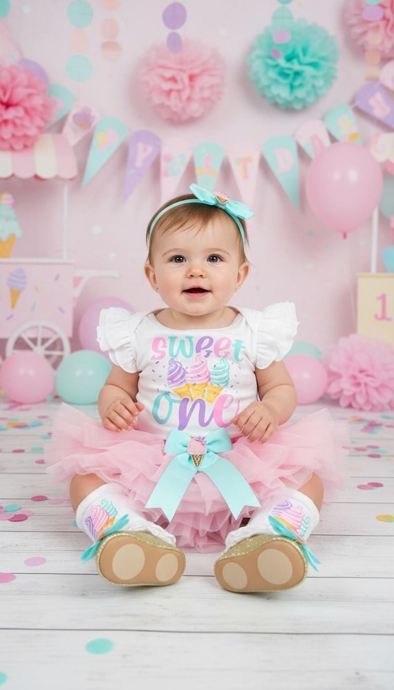 sweet one birthday dress Baby Girl First Birthday Outfit Sweet One Romper Donut Skirt Headband Set  1st/1/2 Half 1 Year Old Cake Smash Clothes