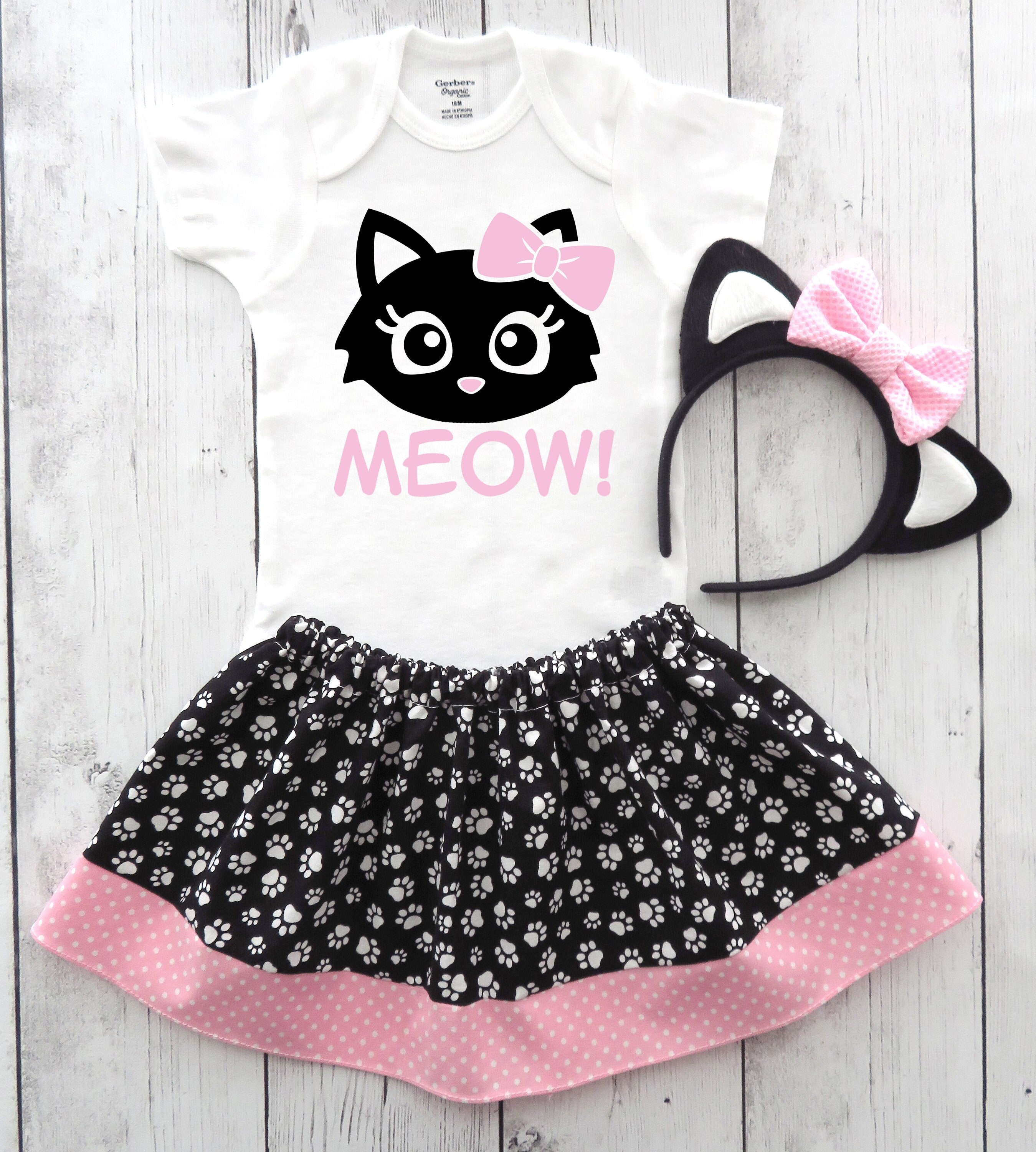 Cat Halloween Costume for Baby Girl - Toddler Halloween Costume, Kitty ...