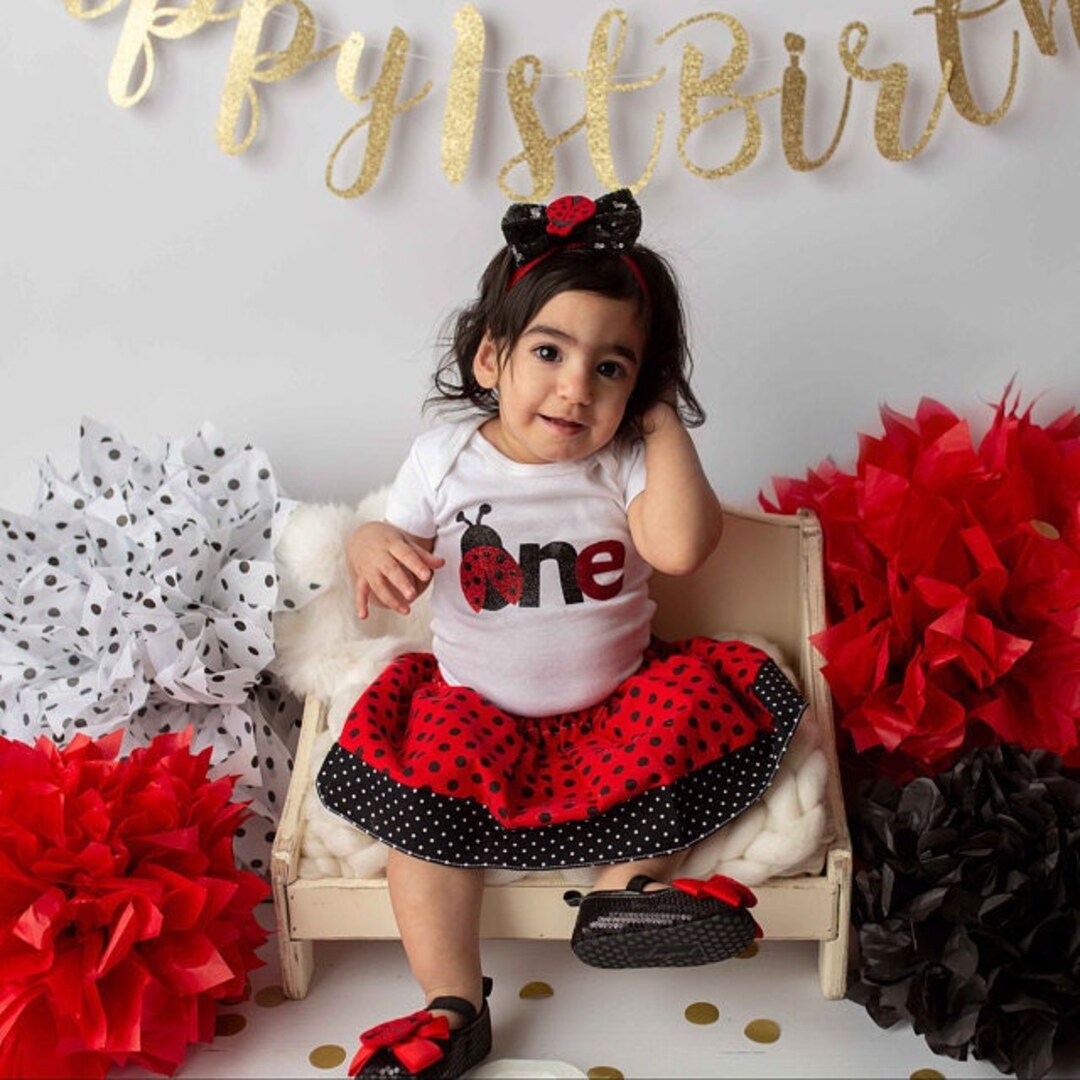 ladybug birthday dress Girls' Birthday Outfit Bundle 3 main image 1
