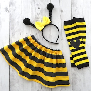 Bee Halloween Costume Accessories Set - just add a black shirt! - baby girl halloween, bumble bee halloween costume, bee costume toddler