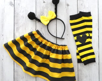 Bee Halloween Costume Accessories Set - just add a black shirt! - baby girl halloween, bumble bee halloween costume, bee costume toddler