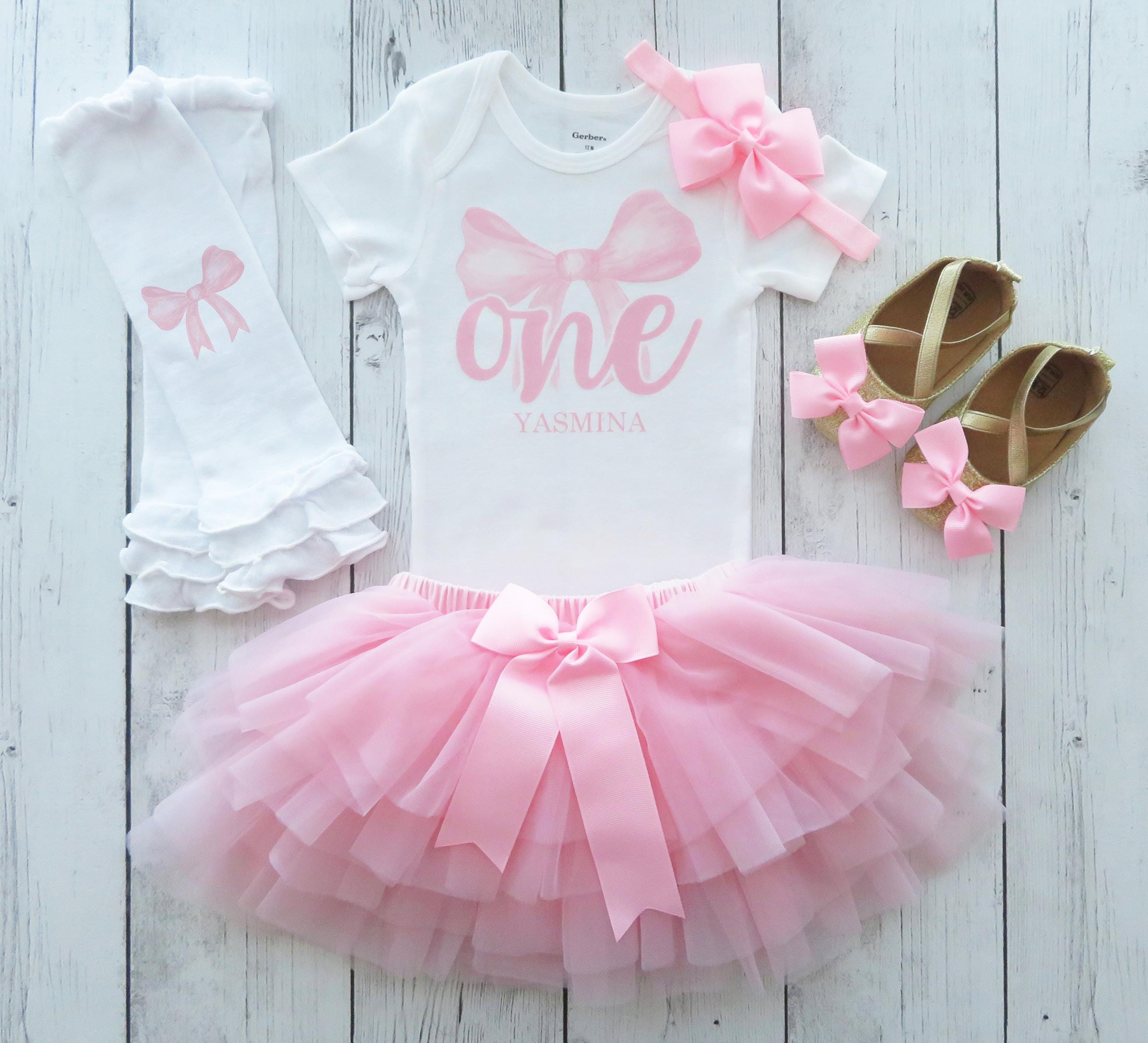 FYMNSI Lot De 2 Robes De Princesse En Tulle à Manches Courtes Pour Bébé Fille Avec Nœud à Paillettes, Noir + Rouge – Mon 1er Anniversaire, 1 An