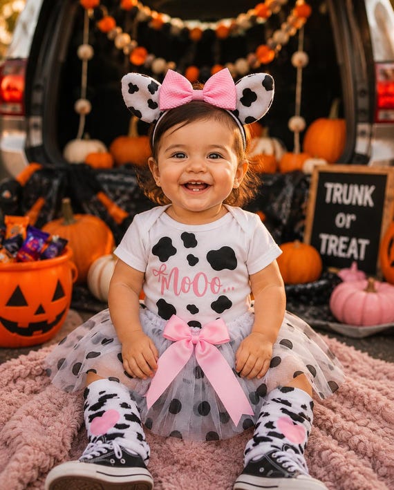 tutu baby cow suit