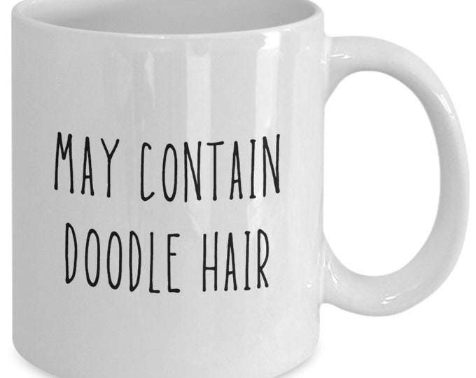 Golden doodle gift | Goldendoodle, Aussiedoodle, Labradoodle, Bernedoodle mug | For him, her, mom, dad | May contain doodle hair