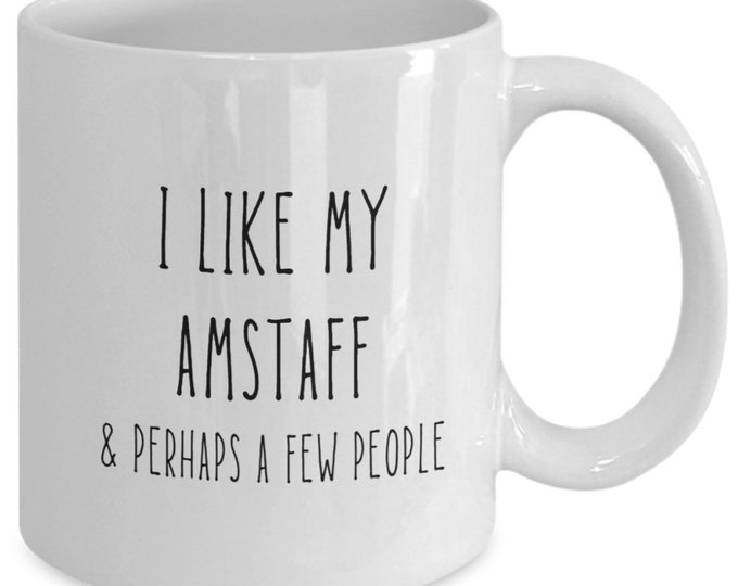 Amstaff funny mug | American Staffordshire terrier birthday, Christmas, holidays gift idea | for her, him | Terrier lovers, owners