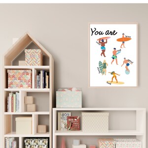 Digital Download Print - affirmations surfing