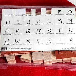 Stampin up Alphabet Stamp Sets - Etsy