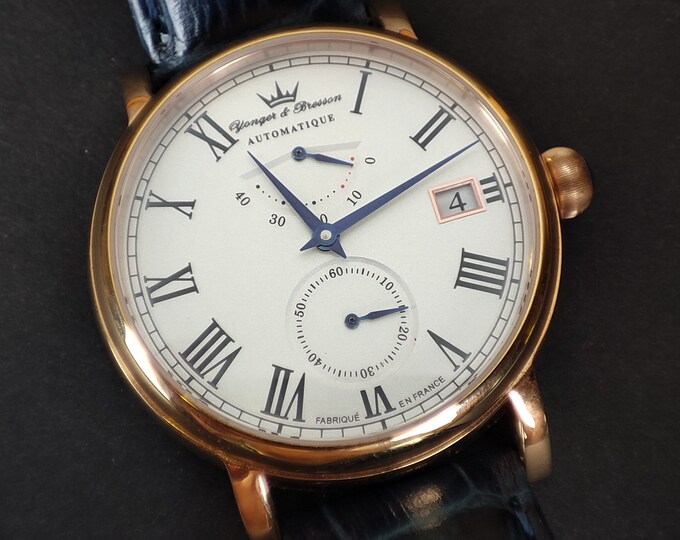 French Watch Yonger Bresson 35 Jewels Automatic Mens Wristwatch french-watch-yonger-bresson-35-jewels-automatic-mens-wristwatch