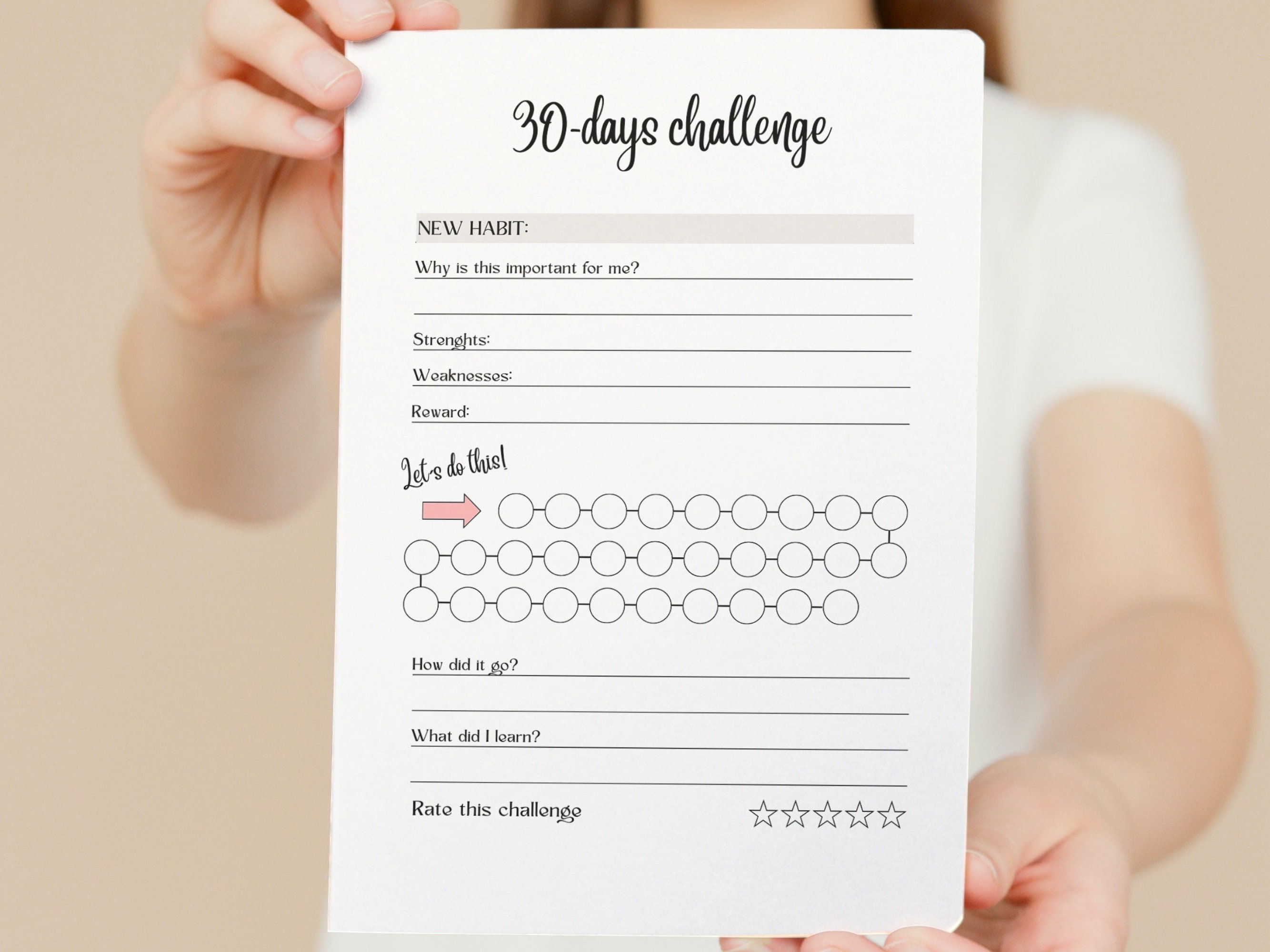 Habit Tracker Printable Goal Tracker Daily Monthly Goal Digital Planner ...