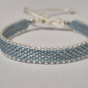 Pulsera tejida Miyuki, hecha con cuentas de vidrio, pulsera delicada, unisex