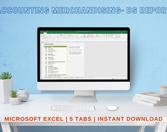 Accounting For Merchandising Company - Bookkeeping Excel Template
