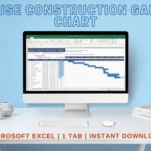 Excel-sjabloon voor bouwplanner met Gantt-diagrammen
