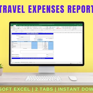 Travel Expense Report & Expense Log Excel Template