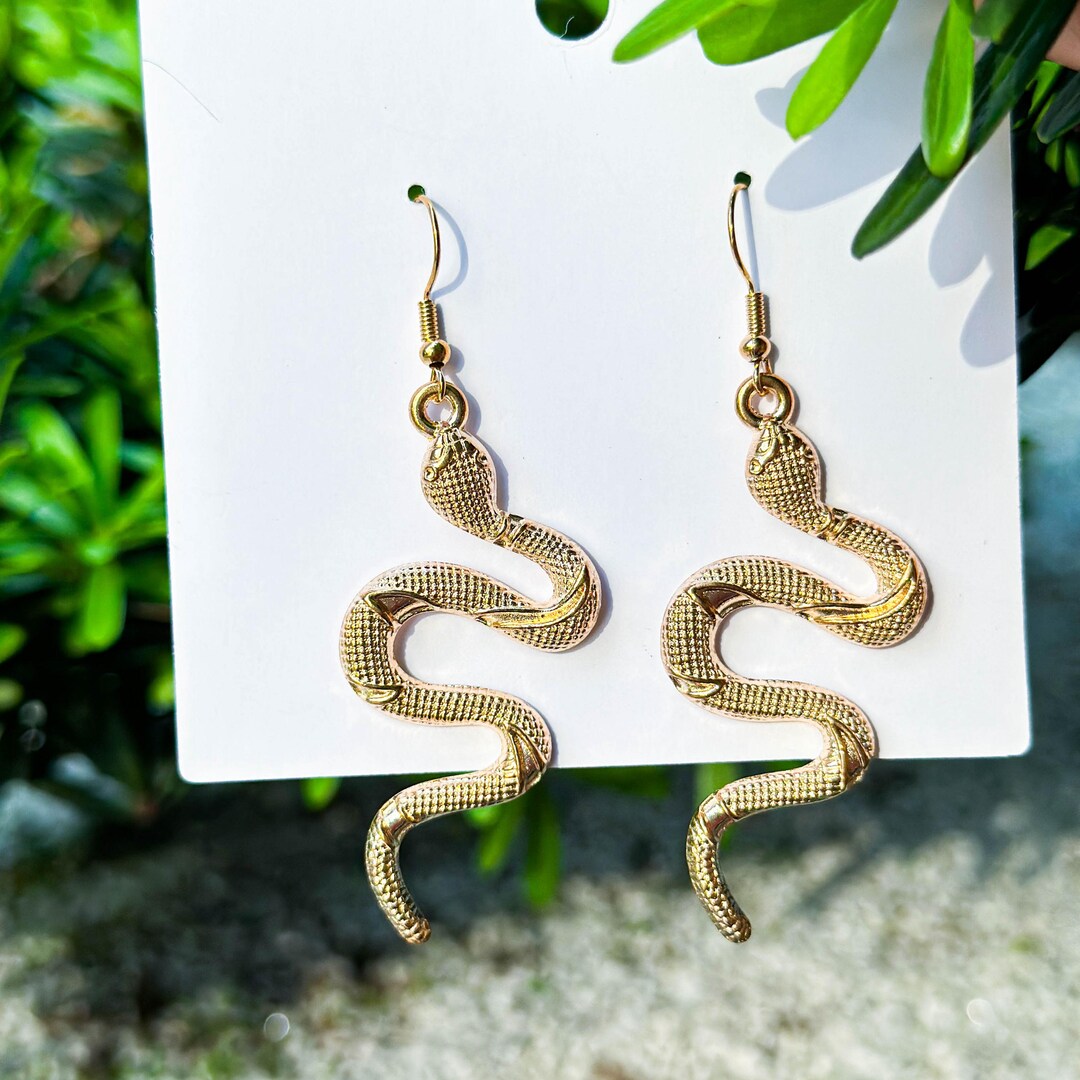 Snake Earrings, Snake Jewelry Birthday Christmas Gift for Her Etsy