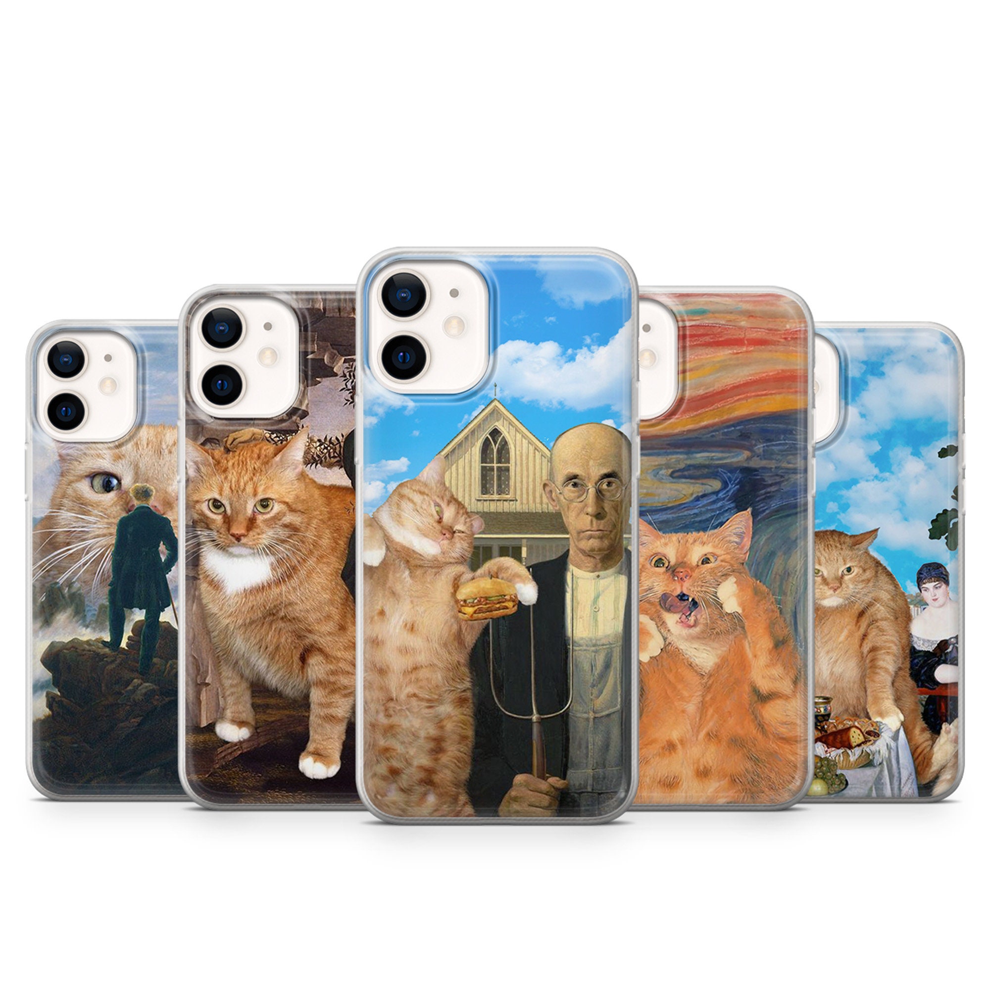  iPhone 14 Big Floppa Meme Cat Case : Cell Phones & Accessories