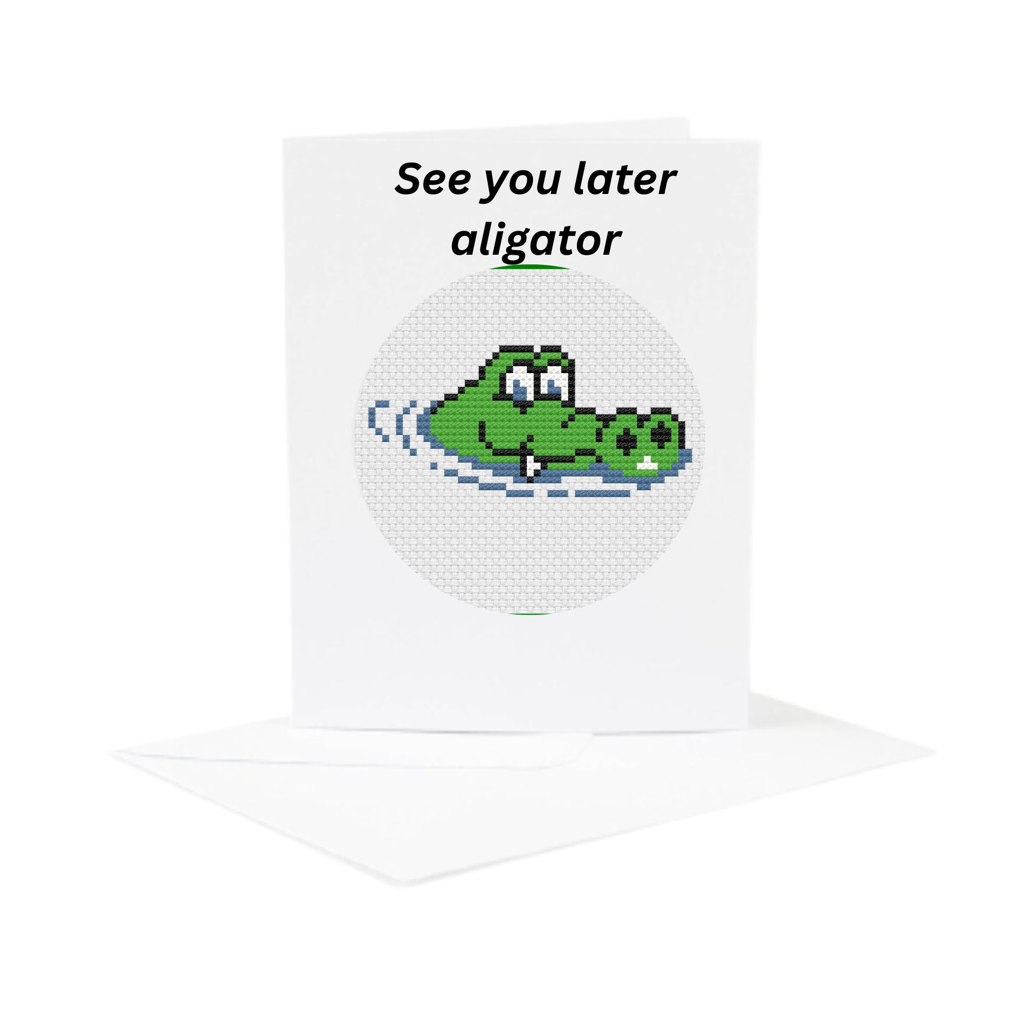 Cute Crocodile, Mini Counted Cross Stitching Design, Perfect for ...