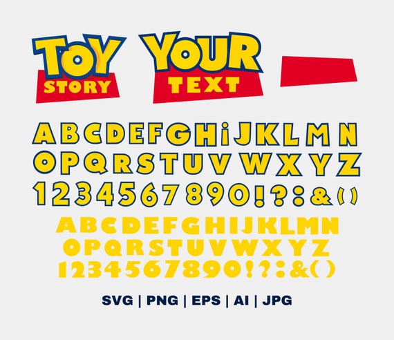 Toy Story Font SVG, Toy Story Alphabet SVG, Toy Story