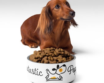 Pawtastic Pet bowl! Customize this bowl with your pet's name!