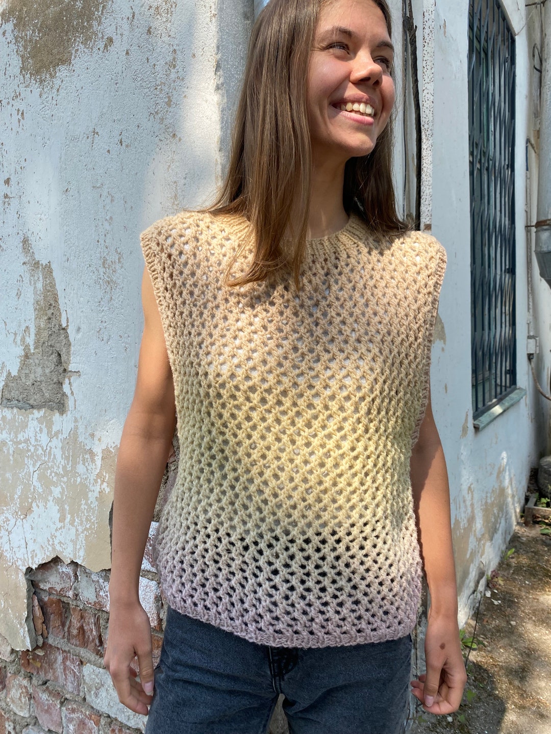 Ameri　MESH DOCKING KNIT VEST Mesh Knitted Vest White | Kuwalla Tee