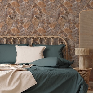 Split Stone Mosaic Stone Look, Dark, Wallpaper