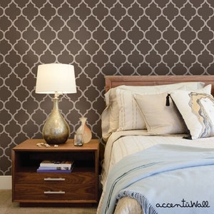 Moroccan Chocolate Brown Wallpaper