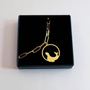 sea lion bracelet gilded with fine gold or silver handmade jewelry in France, seal