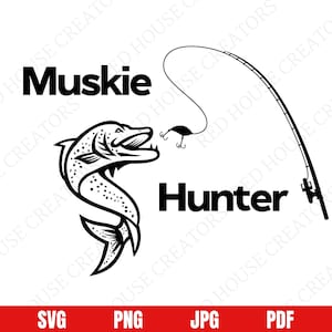 Muskie Fishing SVG, Muskie SVG, Fishing Vector, Fishing png, Fishing svg, Fish Vector, Fly Fishing svg, Lake Life svg, Lake svg, Muskie png