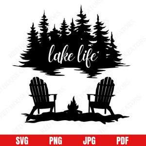 See Leben SVG, See Leben PNG, See SVG, See Stühle, See Haus Zeichen, See Leben Clipart, See png, Outdoor svg, Angeln svg, See Vektor