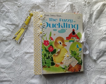 Little Golden Book The Fuzzy Duckling Junk Journal