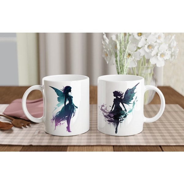 Feen Tasse - Mystische Kaffeepausen mit magischen Feenwesen - Tasse mit Fairy - magisch - Tasse mit Fee