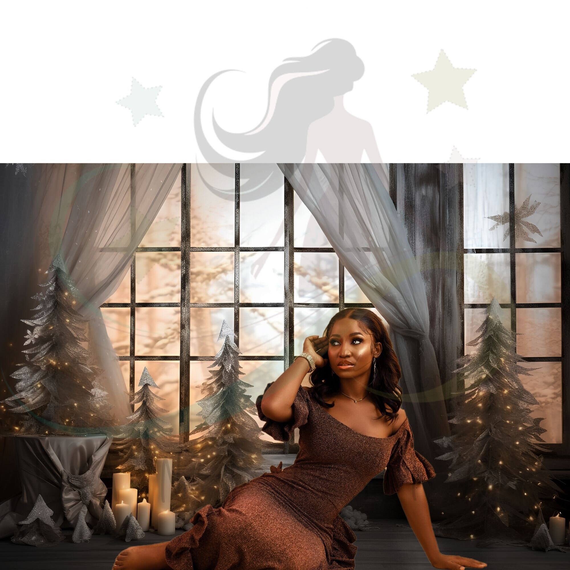 Rustic Christmas Digital Backdrops, Studio Backdrops Holiday Winter ...