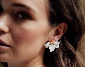 LYLA STUD EARRINGS | Ceramic Flower Studs