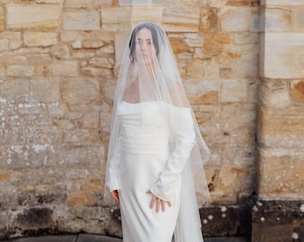 VOILE DE MARIAGE WREN | Voile de mariée à deux niveaux