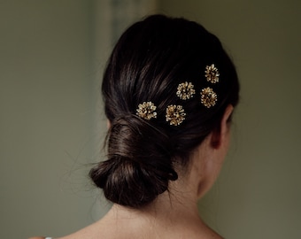 NEL HAIRPINS | Bridal Hair Accessories, Bridal Hairpins, Wedding Hairpins, Flower Hairpins