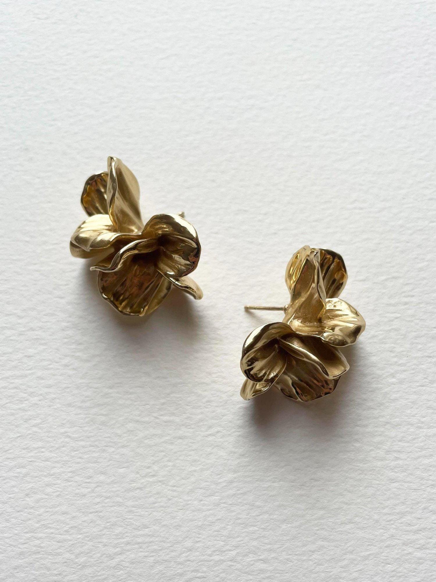 アクセサリー EMMA Emma Stud Earrings 18ct Gold - Etsy