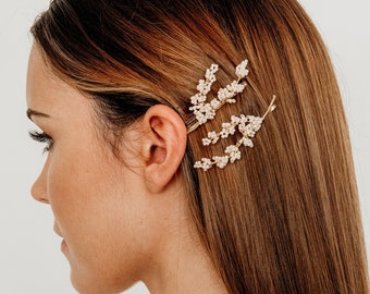 ELMLEY HAIRSLIDES | Bridal Hair Accessories, Bridal Hairpins, Wildflower Hairpins