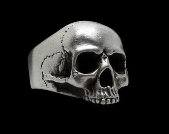 Skull Ring, Keith Richards Skull Ring, Unisex Skull Ring, 925 Silver Skull Ring, Biker Ring, Mens Skull Ring, Gothic Jewelry, Silver Ring