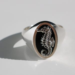 Seahorse 925 Sterling Silver Ring | Silver Seahorse Ring | Sea Horse Ring | Unisex Jewelry | Ocean Lover Ring | Anniversary Gift
