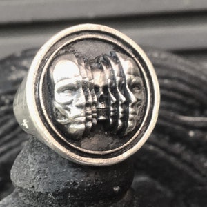 Skull Ring | Multi Face Skull Ring | Unisex Skull Ring | 925 Silver Ring | Biker Ring | Punk Ring | Gothic Jewelry | Handmade Skull Ring