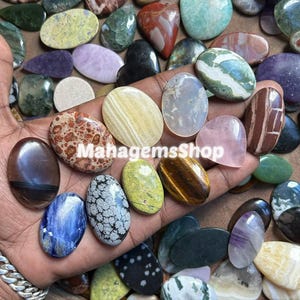 Mix Gemstone Cabochon. Bulk Gemstone Cabochon lot, Mix Crystals Wholesale Lot, Mix Shape Size Wholesale Gemstone Lot, Natural Gemstone Lot